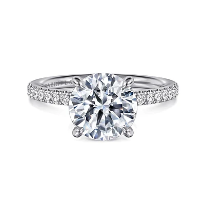 Gabriel & Co 8.5 Engagement Ring 14K White Gold Contemporary ER16570R10W44JJ