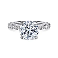 Gabriel & Co 8.5 Engagement Ring 14K White Gold Contemporary ER16570R10W44JJ