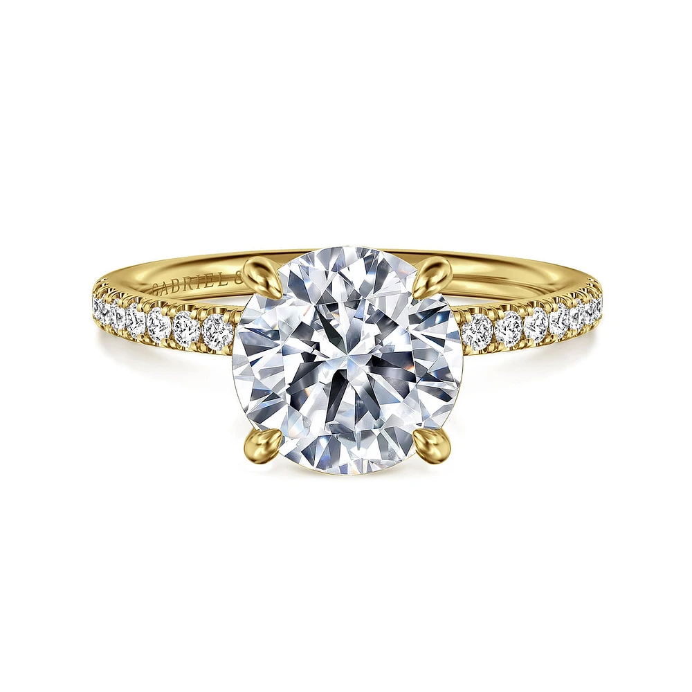 Gabriel & Co 8.5 Engagement Ring 14K Yellow Gold Contemporary ER16570R10Y44JJ