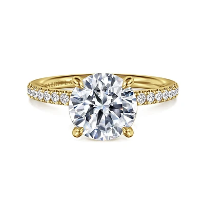 Gabriel & Co 8.5 Engagement Ring 14K Yellow Gold Contemporary ER16570R10Y44JJ