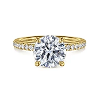 Gabriel & Co 8.5 Engagement Ring 14K Yellow Gold Contemporary ER16570R10Y44JJ