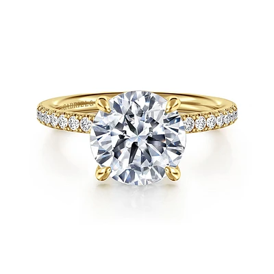 Gabriel & Co 9 Engagement Ring 14K Yellow Gold Contemporary ER16570R12Y44JJ