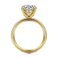 Gabriel & Co 9 Engagement Ring 14K Yellow Gold Contemporary ER16570R12Y44JJ