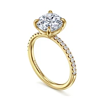 Gabriel & Co 9 Engagement Ring 14K Yellow Gold Contemporary ER16570R12Y44JJ