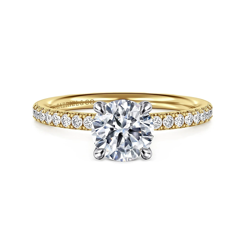 Gabriel & Co 6.5 Engagement Ring 14K Gold Contemporary ER16570R4M44JJ