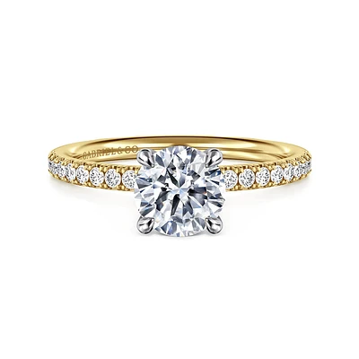 Gabriel & Co 6.5 Engagement Ring 14K Gold Contemporary ER16570R4M44JJ