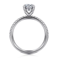 Gabriel & Co 6.5 Engagement Ring 14K White Gold Contemporary ER16570R4W44JJ