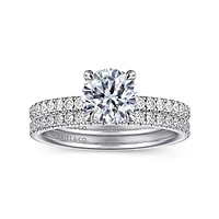 Gabriel & Co 6.5 Engagement Ring 14K White Gold Contemporary ER16570R4W44JJ