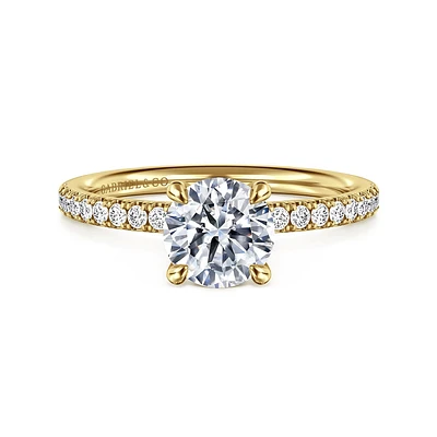 Gabriel & Co 6.5 Engagement Ring 14K Yellow Gold Contemporary ER16570R4Y44JJ