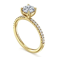 Gabriel & Co 6.5 Engagement Ring 14K Yellow Gold Contemporary ER16570R4Y44JJ