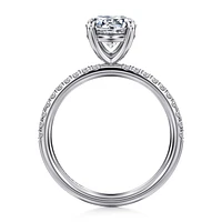 Gabriel & Co 7.4 Engagement Ring 14K White Gold Contemporary ER16570R6W44JJ
