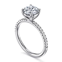 Gabriel & Co 7.4 Engagement Ring 14K White Gold Contemporary ER16570R6W44JJ