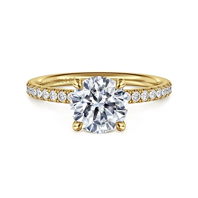 Gabriel & Co 7.4 Engagement Ring 14K Yellow Gold Contemporary ER16570R6Y44JJ
