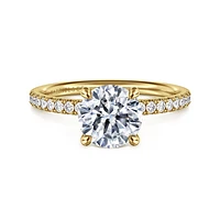 Gabriel & Co 7.4 Engagement Ring 14K Yellow Gold Contemporary ER16570R6Y44JJ
