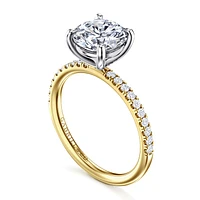 Gabriel & Co 8 Engagement Ring 14K Gold Contemporary ER16570R8M44JJ