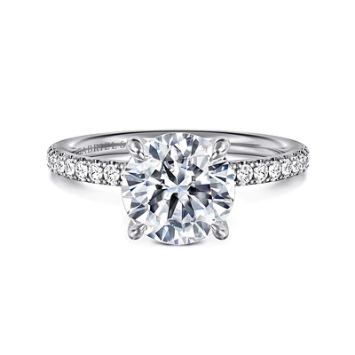 Gabriel & Co 8 Engagement Ring 14K White Gold Contemporary ER16570R8W44JJ
