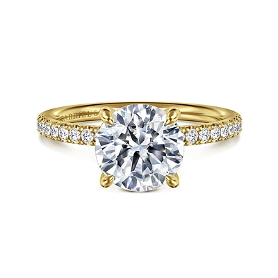 Gabriel & Co 8 Engagement Ring 14K Yellow Gold Contemporary ER16570R8Y44JJ