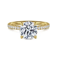Gabriel & Co 8 Engagement Ring 14K Yellow Gold Contemporary ER16570R8Y44JJ