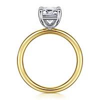 Gabriel & Co 9X6.5 Engagement Ring 14K Gold Contemporary ER16571E10M4JJJ