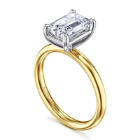 Gabriel & Co 9X6.5 Engagement Ring 14K Gold Contemporary ER16571E10M4JJJ