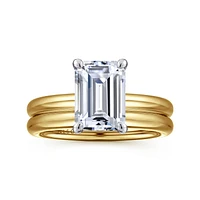 Gabriel & Co 9X6.5 Engagement Ring 14K Gold Contemporary ER16571E10M4JJJ