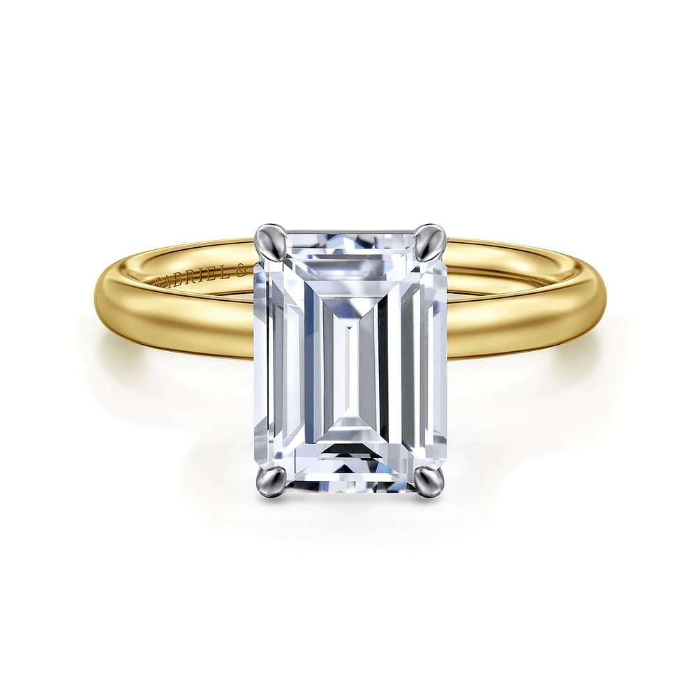 Gabriel & Co 9.5X7 Engagement Ring 14K Gold Contemporary ER16571E12M4JJJ