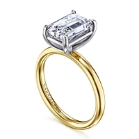 Gabriel & Co 9.5X7 Engagement Ring 14K Gold Contemporary ER16571E12M4JJJ