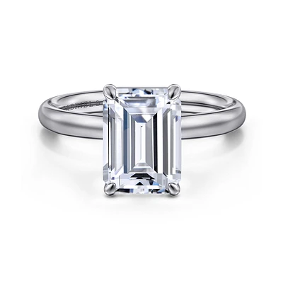 Gabriel & Co 9.5X7 Engagement Ring 14K White Gold Contemporary ER16571E12W4JJJ