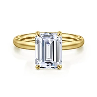 Gabriel & Co 9.5X7 Engagement Ring 14K Yellow Gold Contemporary ER16571E12Y4JJJ