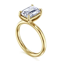 Gabriel & Co 9.5X7 Engagement Ring 14K Yellow Gold Contemporary ER16571E12Y4JJJ