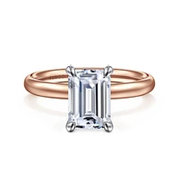 Gabriel & Co 8.5X6 Engagement Ring 14K Two-Tone Gold Contemporary ER16571E8T4JJJ