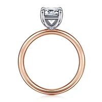 Gabriel & Co 8.5X6 Engagement Ring 14K Two-Tone Gold Contemporary ER16571E8T4JJJ