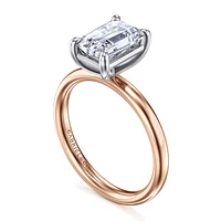 Gabriel & Co 8.5X6 Engagement Ring 14K Two-Tone Gold Contemporary ER16571E8T4JJJ