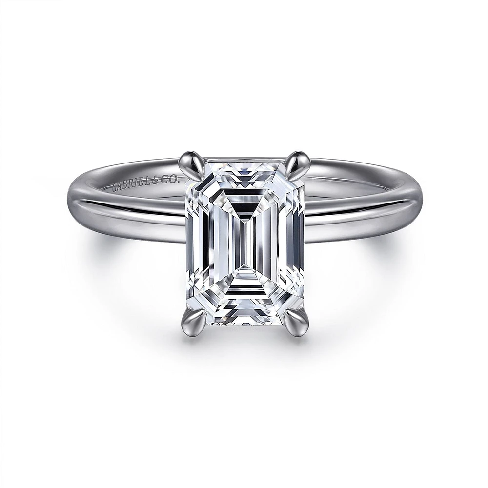 Gabriel & Co 8.5X6 Engagement Ring 14K White Gold Contemporary ER16571E8W4JJJ
