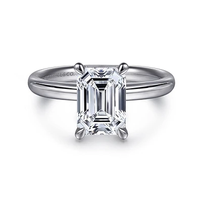 Gabriel & Co 8.5X6 Engagement Ring 14K White Gold Contemporary ER16571E8W4JJJ