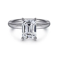 Gabriel & Co 8.5X6 Engagement Ring 14K White Gold Contemporary ER16571E8W4JJJ