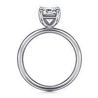 Gabriel & Co 8.5X6 Engagement Ring 14K White Gold Contemporary ER16571E8W4JJJ