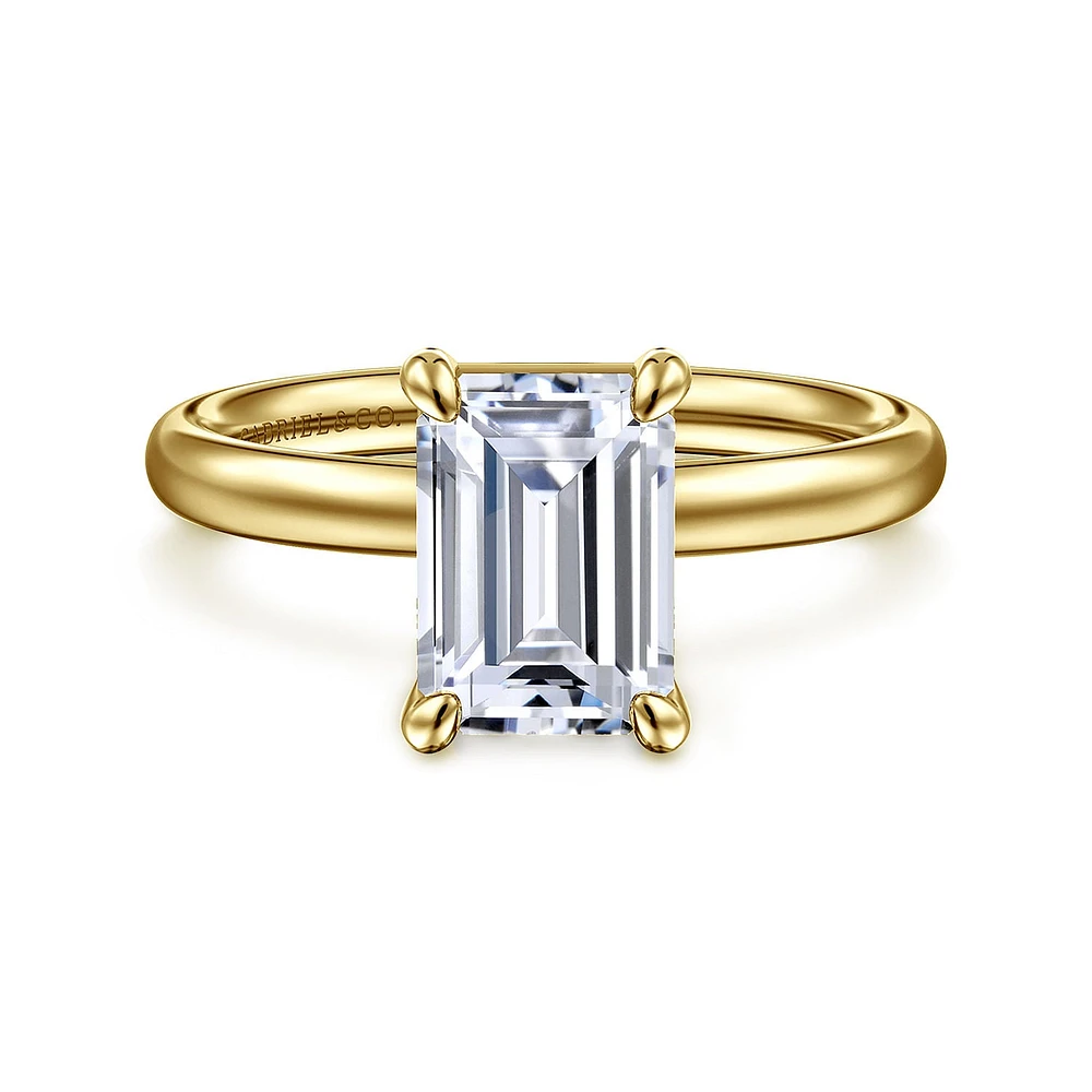 Gabriel & Co 8.5X6 Engagement Ring 14K Yellow Gold Contemporary ER16571E8Y4JJJ