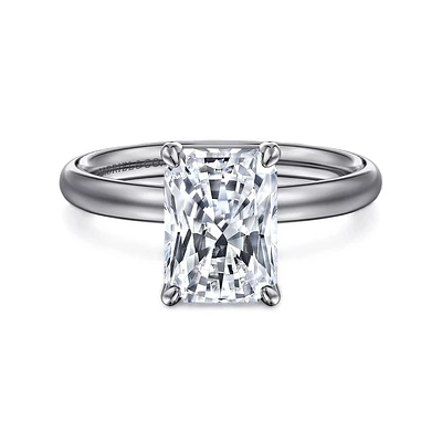 Gabriel & Co 9X6.5 Engagement Ring 14K White Gold Contemporary ER16571N10W4JJJ