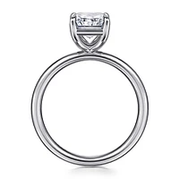Gabriel & Co 9X6.5 Engagement Ring 14K White Gold Contemporary ER16571N10W4JJJ