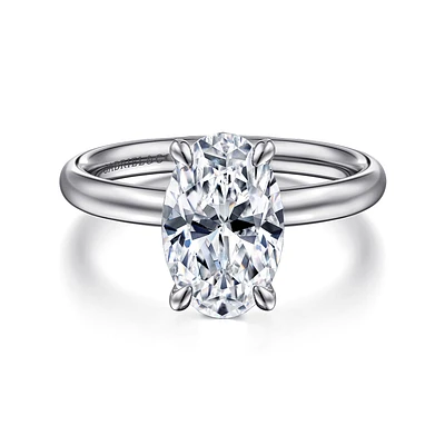 Gabriel & Co 11X7.2 Engagement Ring 14K White Gold Contemporary ER16571O10W4JJJ