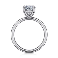 Gabriel & Co 11X7.2 Engagement Ring 14K White Gold Contemporary ER16571O10W4JJJ