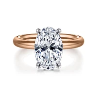 Gabriel & Co 11.5X7.5 Engagement Ring 14K Two-Tone Gold Contemporary ER16571O12T4JJJ