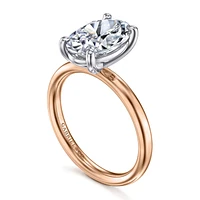 Gabriel & Co 11.5X7.5 Engagement Ring 14K Two-Tone Gold Contemporary ER16571O12T4JJJ
