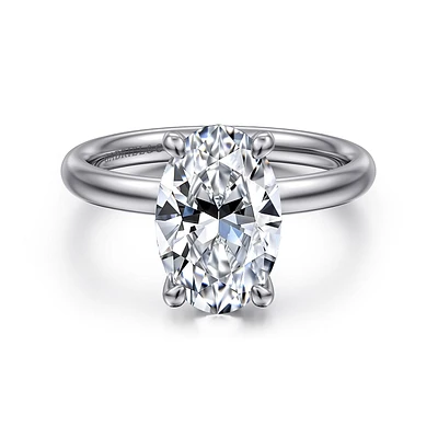 Gabriel & Co 11.5X7.5 Engagement Ring 14K White Gold Contemporary ER16571O12W4JJJ