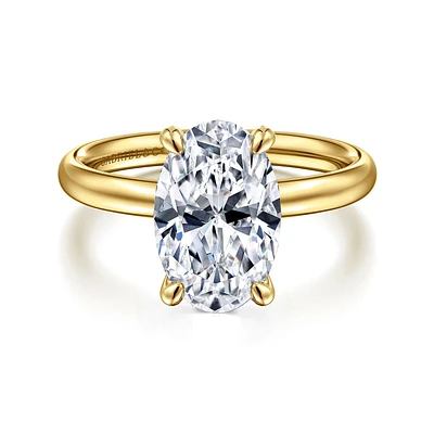 Gabriel & Co 11.5X7.5 Engagement Ring 14K Yellow Gold Contemporary ER16571O12Y4JJJ