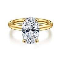 Gabriel & Co 11.5X7.5 Engagement Ring 14K Yellow Gold Contemporary ER16571O12Y4JJJ