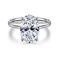 Gabriel & Co 13X8.5 Engagement Ring 14K White Gold Contemporary ER16571O16W4JJJ