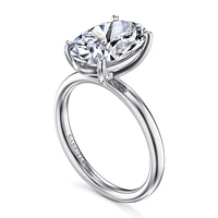 Gabriel & Co 13X8.5 Engagement Ring 14K White Gold Contemporary ER16571O16W4JJJ