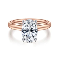 Gabriel & Co 10.5X7 Engagement Ring 14K Two-Tone Gold Contemporary ER16571O8T4JJJ